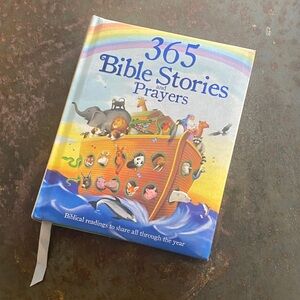 “365 Bible Stories and Prayers” Hardcover Book by Cottage Door Press.